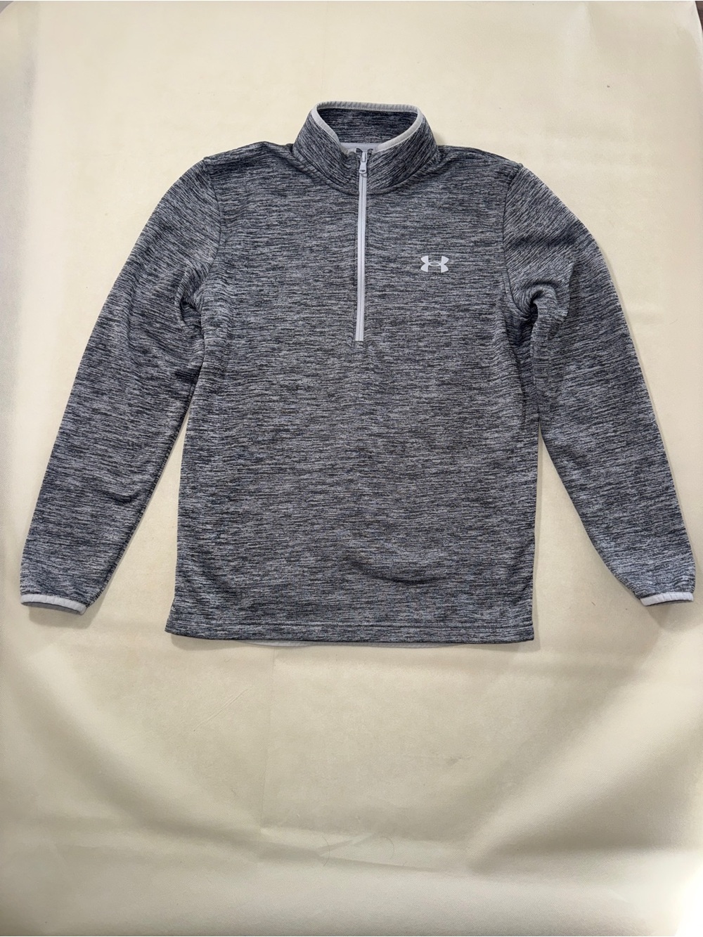 Under Armour Men's Heather Gray Quarter-Zip Performance Pullover